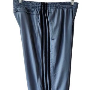 EXTREMELY RARE Adidas Men Size M Smokey Blue 3 Black Stripes Track Pants